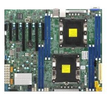 Системная плата/ MB Supermicro X11DPL-i, 2x LGA 3647, C622, 8xDDR4 Up to 2TB 3DS ECC RDIMM/3DS ECC LRDIMM, 2 PCI-E 3.0 x16, 3 PCI-E 3.0 x8, 1 PCI-E 3.0 x4 (in x8 slot), M.2 Interface: 1 SATA/PCI-E 3.0 x4, M.2 Form Factor: 2260, 2280, M.2 Key: M-Key, VGA p
