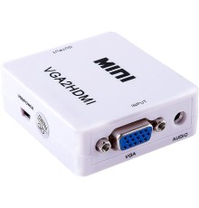 Мультимедиа  конвертер VGA  to HDMI Greenconnect серия Greenline GL-v122