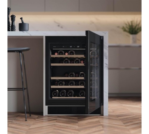 Винный шкаф ASKO/ Арт. 741134 ; Винный климатический шкаф, дизайн ELEMENTS, встраиваемый, 82х59.5х57.3 см, 44 бутылки, А++, 1 температурная зона, черный