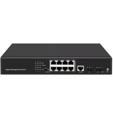 Коммутатор/ 8-Port Layer 2 Managed Gigabit Switch with 2 Gigabit SFP Slots
