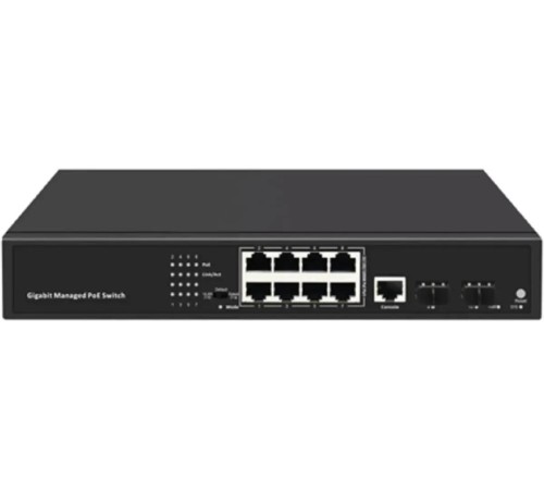 Коммутатор/ 8-Port Layer 2 Managed Gigabit Switch with 2 Gigabit SFP Slots Коммутатор/ 8-Port Layer 2 Managed Gigabit Switch with 2 Gigabit SFP Slots