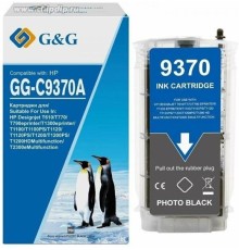 Картридж Cartridge G&G 72 для DJ T610/T620/T770/T1100/T1120/ T1200/T2300/T1300/T790, черный фото 130 мл  аналог C9370A  гарантия 36 мес.