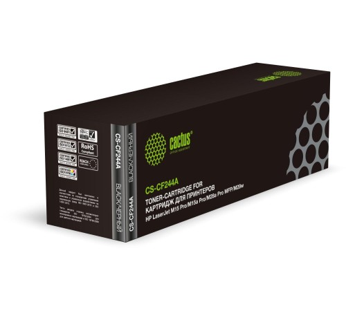 -/ Картридж лазерный Cactus CS-CF244A CF244A черный (1000стр.) для HP LJ M15 Pro/M15a Pro/M28a Pro MFP/