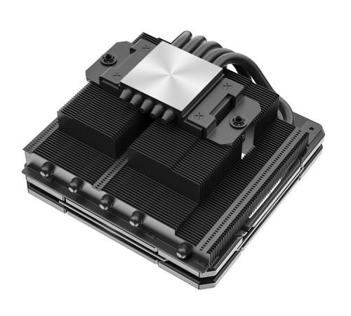 Кулер для процессора ID-COOLING IS-55 ARGB LGA1700/1200/115X/AM5/AM4 низкопрофильный высота 55mm (27шт/кор, TDP 125W, PWM, 5 тепл.трубок + медная база, ARGB FAN 120mm, черный) BOX