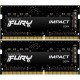 Память оперативная/ Kingston 16GB 3200MT/s DDR4 CL20 SODIMM (Kit of 2) FURY Impact