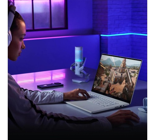 Ноутбук/ ASUS ROG Zephyrus G16 GA605WI-QR113W 16"(2560x1600 OLED 240Hz)/AMD Ryzen AI 9 HX 370(2Ghz)/32768Mb/1024PCISSDGb/noDVD/Ext:nVidia GeForce RTX4070(8192Mb)/Cam/BT/WiFi/90WHr/war 1y/1.85kg/Platinum White/Win11Home + чехол Ноутбук/ ASUS ROG Zephyrus G16 GA605WI-QR113W 16"(2560x1600 OLED 240Hz)/AMD Ryzen AI 9 HX 370(2Ghz)/32768Mb/1024PCISSDGb/noDVD/Ext:nVidia GeForce RTX4070(8192Mb)/Cam/BT/WiFi/90WHr/war 1y/1.85kg/Platinum White/Win11Home + чехол