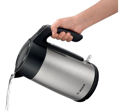 Чайник BOSCH/ Цвет: стальной, черный, 2400 Ватт, скрытый нагр.элемент, 1.7 л Чайник BOSCH/ Цвет: стальной, черный, 2400 Ватт, скрытый нагр.элемент, 1.7 л