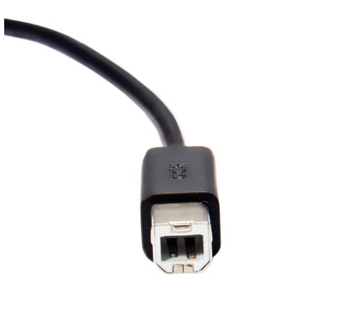 GCR Кабель 1.8m USB 2.0, AM/BM, черный, 28/28 AWG, экран, армированный, морозостойкий, GCR-UPC5M-BB2S-1.8m
