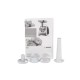 Мясорубка Bosch/ 500/1600Вт, комплект: 2 диска, кебаб, колбаски, цвет: белый/серый фронт