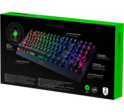 Игровая клавиатура Razer Blackwidow V3/ Razer BlackWidow V3 Tenkeyless - Gaming keyboard  - Russian Layout