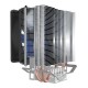 Кулер для процессора/ CPU Cooler PCCooler S93 V2 (100W, 3-pin, 125mm, Al/Cu, 2x6mm, 1x92mm, 48CFM, 22dBA, 2200RPM, S: 1700/1200/115X, AM5/AM4, silver, black)
