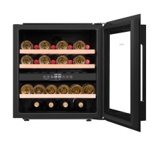 Встраиваемый винный шкаф MAUNFELD/ Винный шкаф встраиваемый MAUNFELD MBWC-92D36, ВхШхГ 595х590х563 мм, 36 бутылок, от 5 ° C до 22 ° C, полезный объем 85 л, электронный термостат, индикация температуры, звуковой сигнал отключения питания, звуковой сигнал п