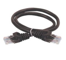 ITK Коммутационный шнур (патч-корд), кат.5Е UTP, 1,5м, черный
