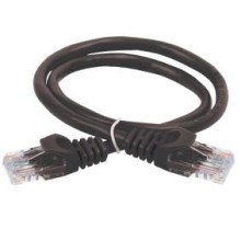 ITK Коммутационный шнур (патч-корд), кат.5Е UTP, 1,5м, черный