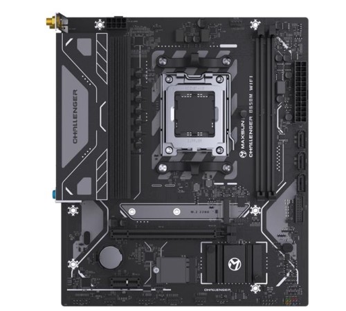Материнская плата MAXSUN MS-Challenger B650M WIFI, AM5, B650, 2*DDR5, 3*SATA3, M.2, 4*USB 3.2, 2*USB 2.0, 1*PCIEx16, 1*PCIEx1, DP+HDMI, mATX