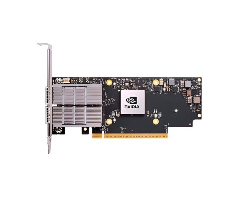 Сетевая карта Infiniband/ NVIDIA ConnectX-7 HHHL Adapter Card, 200GbE (default mode) / NDR200 IB, Dual-port QSFP112, PCIe 5.0 x16 with x16 PCIe extension option, Crypto D isabled, Secure Boot Enabled, Tall bracket Сетевая карта Infiniband/ NVIDIA ConnectX-7 HHHL Adapter Card, 200GbE (default mode) / NDR200 IB, Dual-port QSFP112, PCIe 5.0 x16 with x16 PCIe extension option, Crypto D isabled, Secure Boot Enabled, Tall bracket