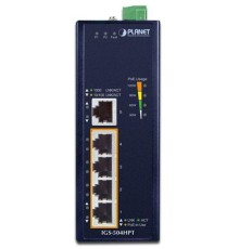 коммутатор/ PLANET IP30 5-Port Gigabit Switch with 4-Port 802.3AT POE+ (-40 to 75 C)