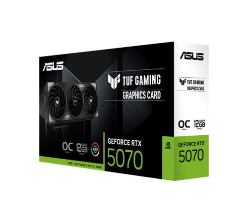 Видеокарта ASUS TUF-RTX5070-O12G-GAMING//RTX5070,HDMI*2,DP*3,12G,D7; 90YV0LZ0-M0NA00