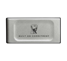 Твердотельный накопитель/ Kingston External SSD XS2000 BOC, 2000GB, Type-C, USB 3.2 Gen 2x2, R/W 2000/2000MB/s, IP55, 70x33x14mm, Silver (60 мес)