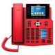 IP-телефон Fanvil X5U, 16 SIP-акк., 3,5", 480x320 Цвет. экран, POE, БП в комп., 2x1 Gbps, BT 4.2, Красный