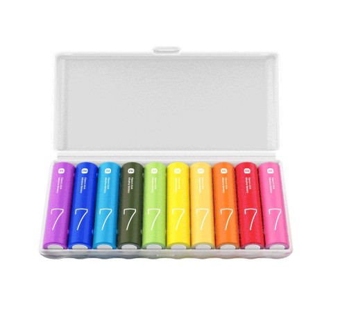 Батарейки щелочные Xiaomi AA Rainbow Batteries (10 Count) LR6 (BHR5393GL) (Вскрытая упаковка) Батарейки щелочные Xiaomi AA Rainbow Batteries (10 Count) LR6 (BHR5393GL) (Вскрытая упаковка)