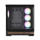 корпус ZALMAN P40 NAMU, ATX, BLACK, WINDOW, WOODEN ELEMENTS, 2xCombo(2.5” or 3.5”), 1xUSB TYPE-C, 2xUSB3.0, SIDE 3x120mm ARGB, REAR 1x120mm ARGB