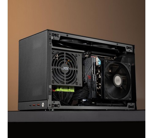 Корпус без блока питания/ Case PCCooler K101 MESH GY 3F, Mini-Tower, Mesh, 3x120mm, 2xUSB-A 3.0 + 1xUSB-C 3.1, SFX PSU Support, mITX Grey Корпус без блока питания/ Case PCCooler K101 MESH GY 3F, Mini-Tower, Mesh, 3x120mm, 2xUSB-A 3.0 + 1xUSB-C 3.1, SFX PSU Support, mITX Grey