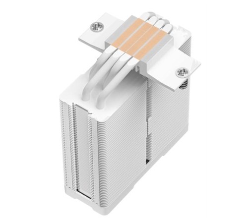 Кулер для процессора DEEPCOOL AG400 DIGITAL WH ARGB LGA1700/1200/115X/AM5/AM4 (9шт/кор, TDP 220W, PWM, ARGB Fan 120mm, 4 тепл. трубки, белый) RET (R-AG400-WHADMN-G-1)