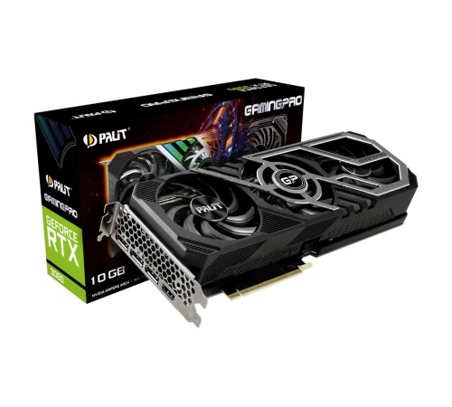 Видеокарта Palit RTX3080 GAMINGPRO 10G GDDR6X 320bit 3-DP HDMI V1 (Вскрытая упаковка) Видеокарта Palit RTX3080 GAMINGPRO 10G GDDR6X 320bit 3-DP HDMI V1 (Вскрытая упаковка)