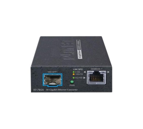 медиа конвертер/ PLANET XT-705A 10G/5G/2.5G/1G/100M Copper to 10GBASE-X SFP+ Media Converter медиа конвертер/ PLANET XT-705A 10G/5G/2.5G/1G/100M Copper to 10GBASE-X SFP+ Media Converter
