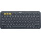 Клавиатура/ Logitech Keyboard K380 Dark Grey Wireless Bluetooth RTL, Multi-Device