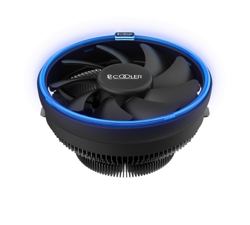 Кулер для процессора/ CPU Cooler PCCooler E126M B (92W, 4-pin PWM, 70mm, Al/Cu, -mm, Blue LED, 1x120mm, 56CFM, 26.5dBA, 1800RPM, S: 1700/1200/115X, AM5/AM4, black) Кулер для процессора/ CPU Cooler PCCooler E126M B (92W, 4-pin PWM, 70mm, Al/Cu, -mm, Blue LED, 1x120mm, 56CFM, 26.5dBA, 1800RPM, S: 1700/1200/115X, AM5/AM4, black)
