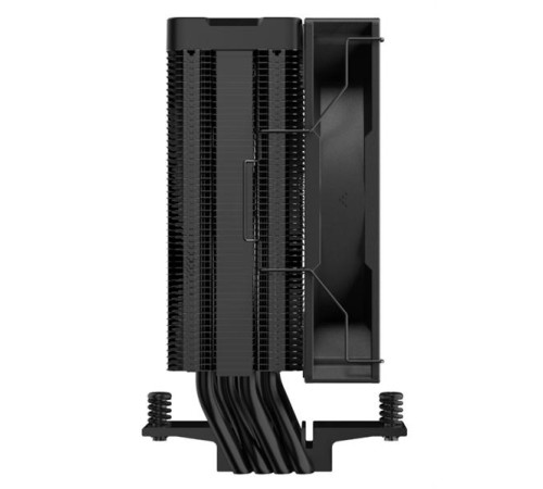 Кулер для процессора DEEPCOOL AG400 DIGITAL BK LGA1700/1200/115X/AM5/AM4 (9шт/кор, TDP 220W, PWM, Fan 120mm, 4 тепл. трубки, черный) RET (R-AG400-BKNDMN-G-2)