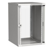ITK Шкаф LINEA WE 18U 600x650мм дверь стекло серый