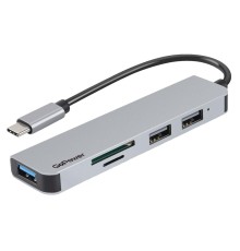 хаб/ USB-Хаб GoPower GPH5-1 3USB/MicroSD/SD Type-C (m) USB3.0 (1/100)