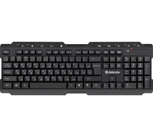 Беспроводная клавиатура Defender 45195 Element HB-195 RU,черный,мультимедиа