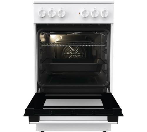 Плита GORENJE/ Тип плиты: электрическая, Тип варочной поверхности: электрическая, Цвет: белый, Гриль: Есть, Ширина, см: 50
