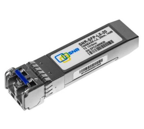 Трансивер SNR Модуль SFP оптический, дальность до 20км (14dB), 1310нм Трансивер SNR Модуль SFP оптический, дальность до 20км (14dB), 1310нм