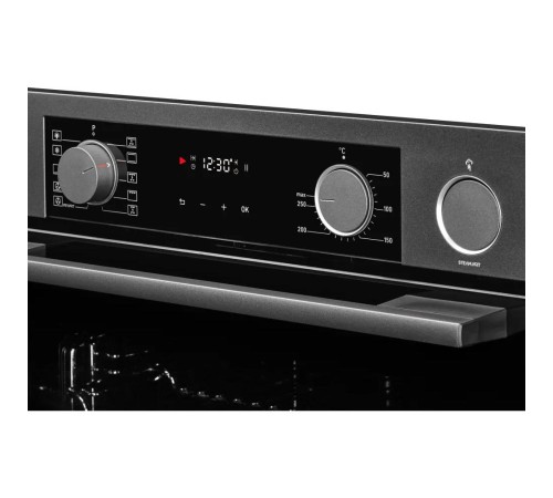 Электрический духовой шкаф Kuppersberg/ 60 см, 80 л, High-Tech, 10 режимов, ПАР, Soft Close, телескопические направляющие, черный/темный графит Электрический духовой шкаф Kuppersberg/ 60 см, 80 л, High-Tech, 10 режимов, ПАР, Soft Close, телескопические направляющие, черный/темный графит
