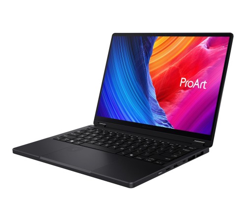 Ноутбук/ ASUS ProArt PX13 HN7306WV-LX014X 13.3"(2880x1800 OLED 16:10)/Touch/AMD Ryzen AI 9 HX 370(2Ghz)/32768Mb/1024SSDGb/noDVD/Ext:nVidia GeForce RTX4060(8192Mb)/Cam/BT/WiFi/73WHr/war 1y/1.38kg/Nano Black/Win11Pro + алюм корп; DialPad; стилус; USB-R Ноутбук/ ASUS ProArt PX13 HN7306WV-LX014X 13.3"(2880x1800 OLED 16:10)/Touch/AMD Ryzen AI 9 HX 370(2Ghz)/32768Mb/1024SSDGb/noDVD/Ext:nVidia GeForce RTX4060(8192Mb)/Cam/BT/WiFi/73WHr/war 1y/1.38kg/Nano Black/Win11Pro + алюм корп; DialPad; стилус; USB-R