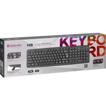Проводная клавиатура Defender 45420 HB-420 RU,черный,полноразмерная
