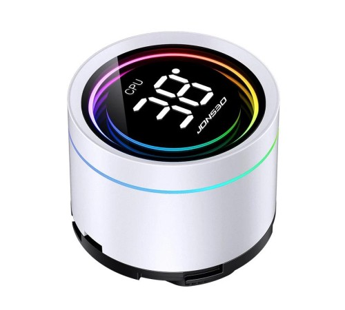 Система жидкостного охлаждения/ Water Cooling System JONSBO TH-360 White (300W, 360mm, LED temp., White, ARGB/ Fans: 3x120mm, 62.4CFM, 37.3dBA, 2400RPM/ Pump height 72mm, 30dBA, 2400RPM, Rad thickness 27mm/ S: 1851, 1700, 1200, 115X, AM5, AM4) Система жидкостного охлаждения/ Water Cooling System JONSBO TH-360 White (300W, 360mm, LED temp., White, ARGB/ Fans: 3x120mm, 62.4CFM, 37.3dBA, 2400RPM/ Pump height 72mm, 30dBA, 2400RPM, Rad thickness 27mm/ S: 1851, 1700, 1200, 115X, AM5, AM4)