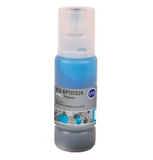 -/ Чернила Cactus CS-EPT07D24 115C голубой70мл для Epson ECOTANK L8160/8180