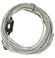 Кабель-адаптер/ Кабель-адаптер USB2.0-repeater, удлинительный активный <Am-->Af> 15м Aopen/Qust <ACU823-15M>