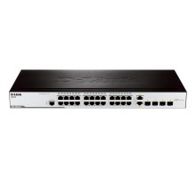 Сетевой коммутатор/ Managed L2 Switch 24x100Base-TX, 2x1000Base-X SFP, 2xCombo 1000Base-T/SFP, Surge 6KV, CLI, RJ45 Console, Dying Gasp