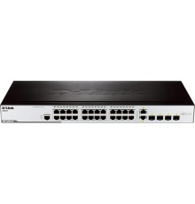 Сетевой коммутатор/ Managed L2 Switch 24x100Base-TX, 2x1000Base-X SFP, 2xCombo 1000Base-T/SFP, Surge 6KV, CLI, RJ45 Console, Dying Gasp