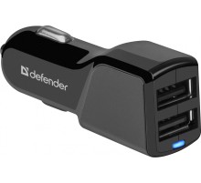 Defender Автомобильный адаптер UCA-34 2xUSB, 5V/3.4А