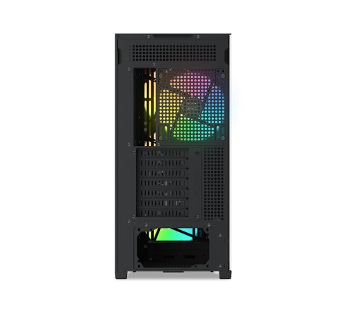 Корпус ПК без блока питания/ Case SAMA Z60 Black, Midi-Tower, TG, 4x140mm ARGB, 2xUSB 3.0 + 1xUSB 3.1 Type-C, E-ATX, ATX, mATX, mITX Black