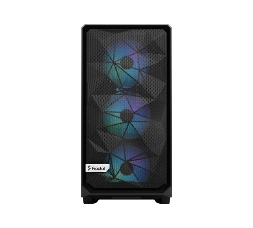 Корпус ПК без блока питания/ Case Fractal Design Meshify 2 RGB TG Light Tint, Midi-Tower, 4x140mm RGB, 2xUSB-A 3.2 + 1xUSB 3.2 Type-C E-ATX, ATX, mATX, mITX Black