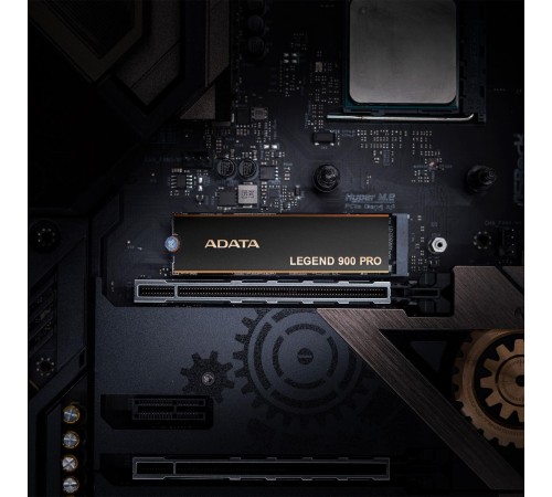 Твердотельный накопитель/ ADATA SSD LEGEND 900 PRO, 2000GB, M.2(22x80mm), NVMe 1.4, PCIe 4.0 x4, 3D NAND, R/W 7400/6500MB/s, IOPs н.д./н.д., TBW 1200, DWPD 0.3 (5 лет) Твердотельный накопитель/ ADATA SSD LEGEND 900 PRO, 2000GB, M.2(22x80mm), NVMe 1.4, PCIe 4.0 x4, 3D NAND, R/W 7400/6500MB/s, IOPs н.д./н.д., TBW 1200, DWPD 0.3 (5 лет)